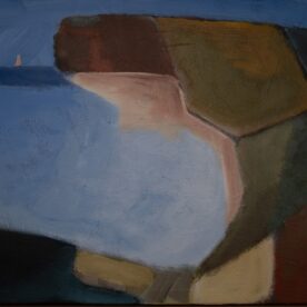 Gordon Lingard Safe Haven Acrylic 44 x 54cm Natural Frame $700