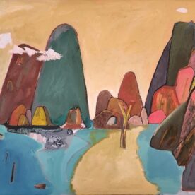 Gordon Lingard This Might Be the Way Home Acrylic, 89 x 128cm Black Frame $2,500