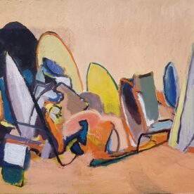 Frank Burgers 16-23 Oil on linen 506 x 764mm Hardwood frame $2,500