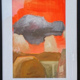 Gordon Lingard Heavy Cloud No Rain I Acrylic on paper on board 74 x 54.5cm, Glass & black frame $900 Gordon Lingard Heavy Cloud No Rain I Acrylic on paper on board 74 x 54.5cm, Glass & black frame $900