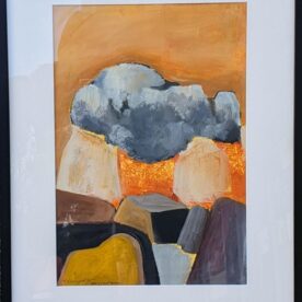 Gordon Lingard Heavy Cloud No Rain II Acrylic on paper on board 74 x 54.5cm, Glass & black frame $900 sold Gordon Lingard Heavy Cloud No Rain II Acrylic on paper on board 74 x 54.5cm, Glass & black frame $900 sold